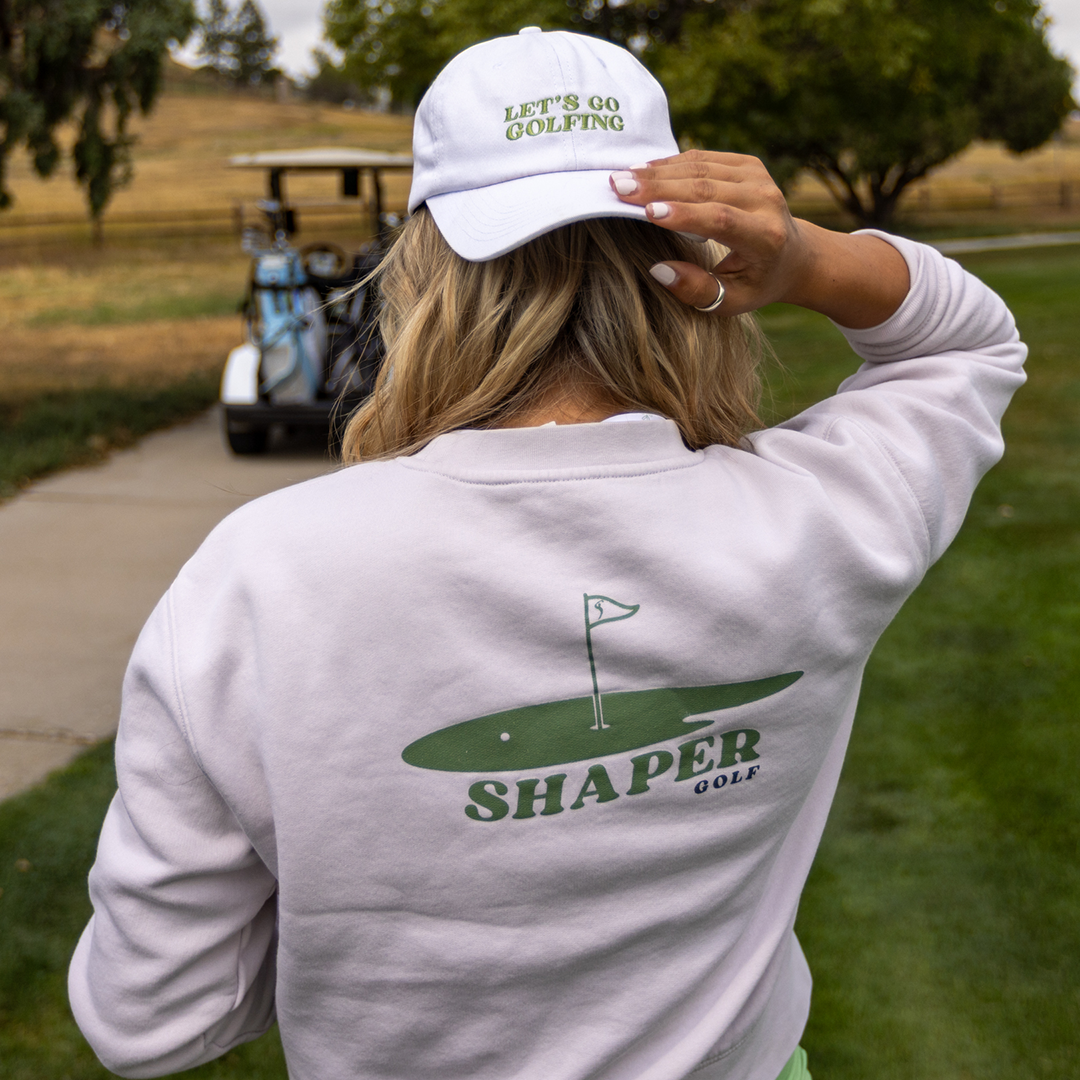 Let's Go Golfing Green Snapback