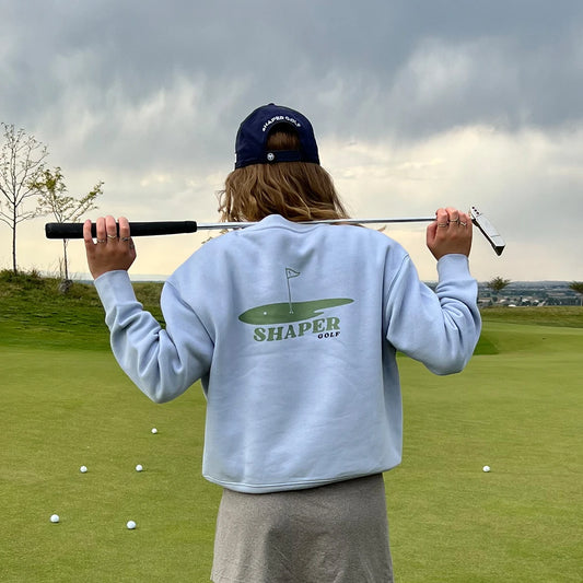 Women's Let's Go Golfing Cropped Crewneck