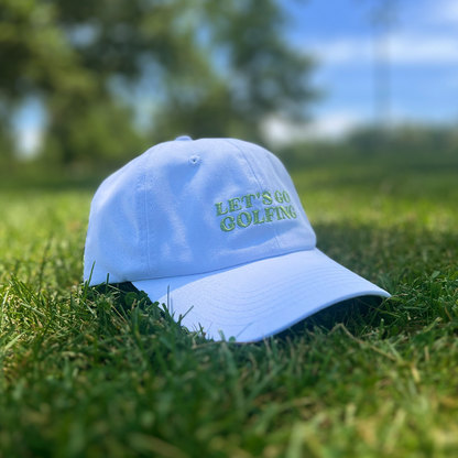 Let's Go Golfing Green Snapback
