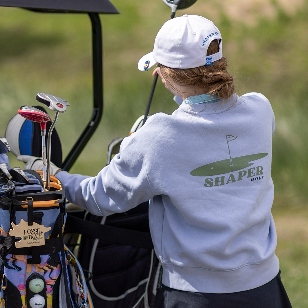 Women's Let's Go Golfing Cropped Crewneck