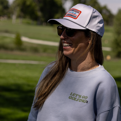 Women's Let's Go Golfing Cropped Crewneck