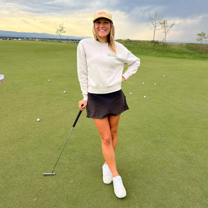 Women's Let's Go Golfing Cropped Crewneck